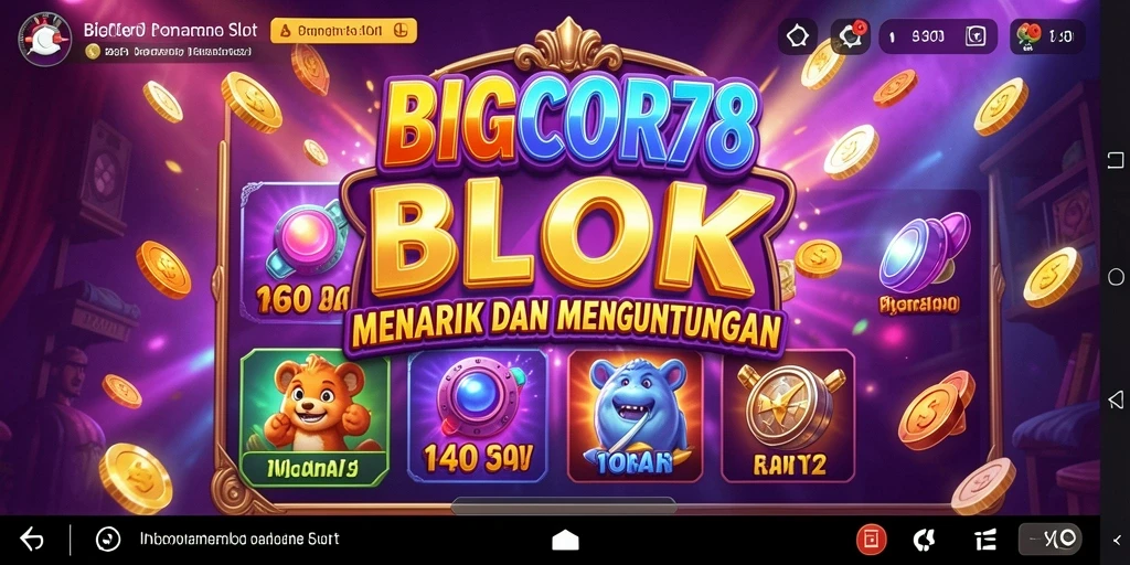Tampilan menarik dari gameplay Slot BIGCOR78 dengan banyak fitur bonus.