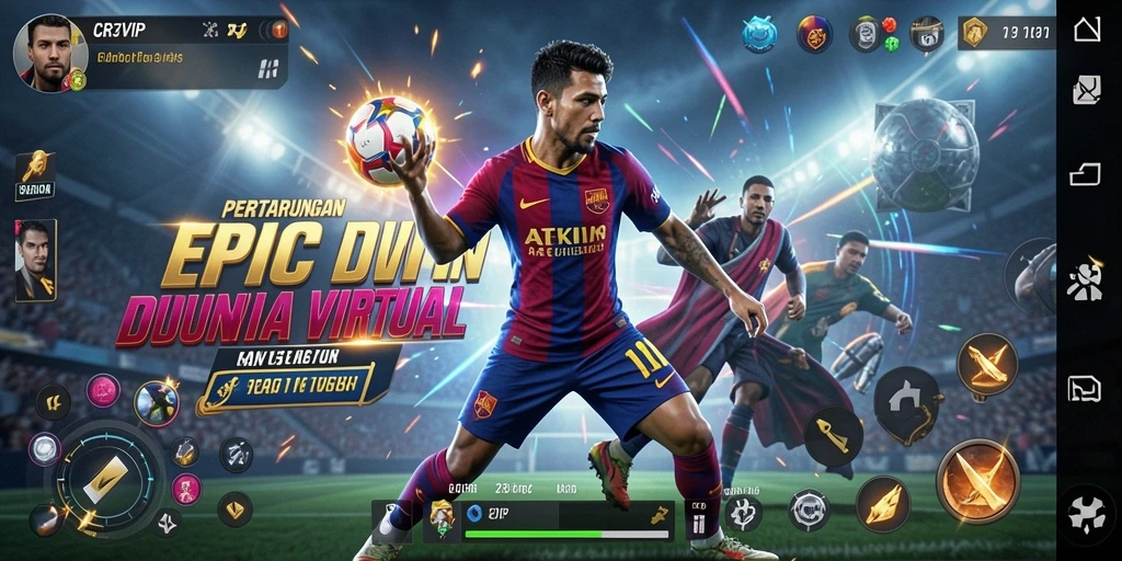 Tampilan gameplay CR7VIP yang mendebarkan dalam pertarungan Fighting.