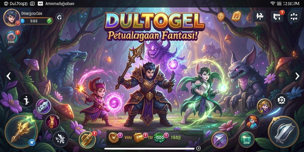 Tampilan gameplay RPG DULTOGEL dengan aksi seru dan petualangan menarik.