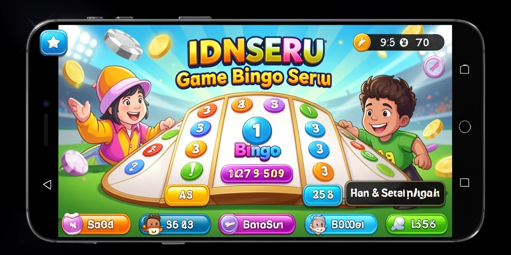 Tampilan gameplay Bingo yang seru dan interaktif di IDNSERU.