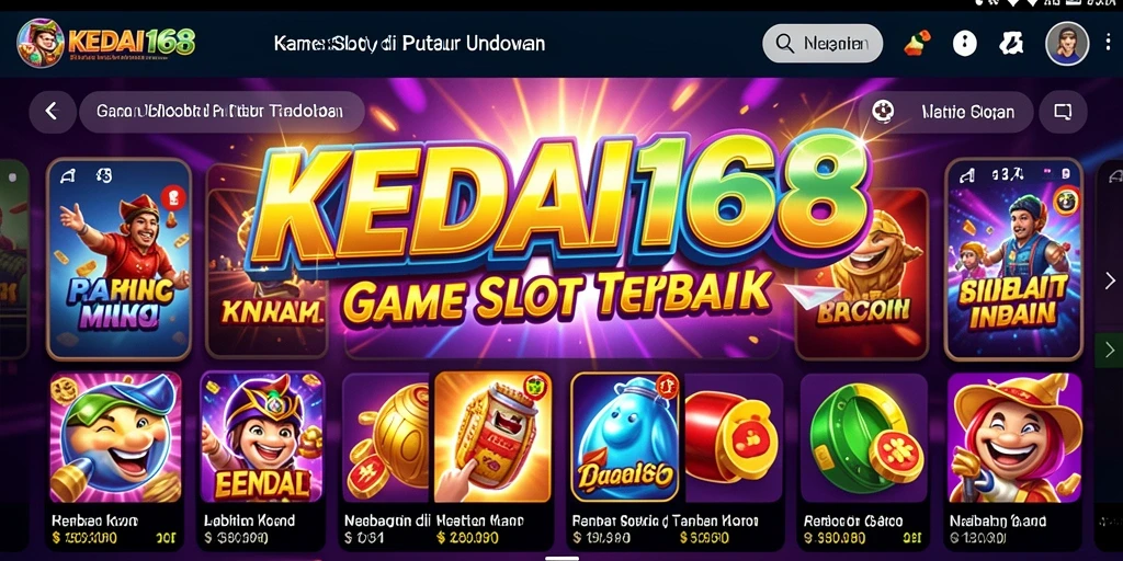 Gameplay seru KEDAI168 dengan berbagai tema slot.