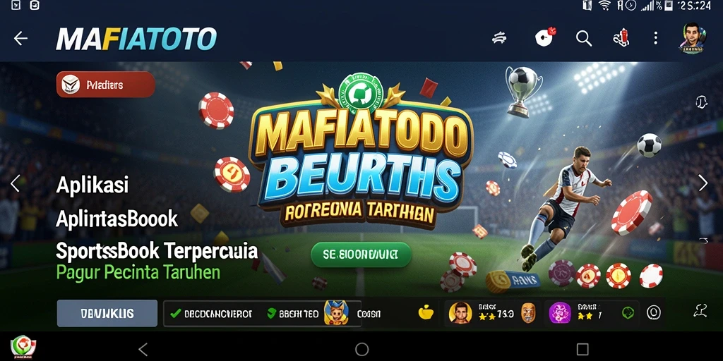Screenshot MAFIATOTO menampilkan tampilan menarik dari taruhan olahraga.