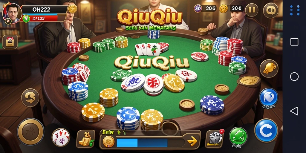 Screenshot gameplay QiuQiu yang seru dan menarik di OH222.